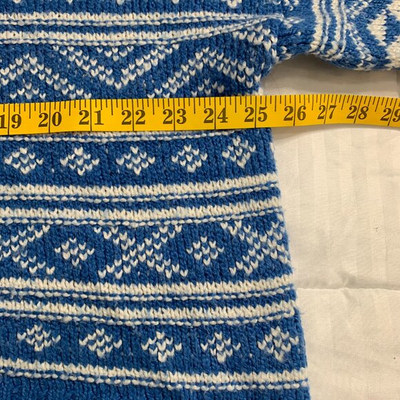 American Eagle Women’s Vintage Blue & White Sweater – XL (Y2K Green Label) - Picture 9 of 13